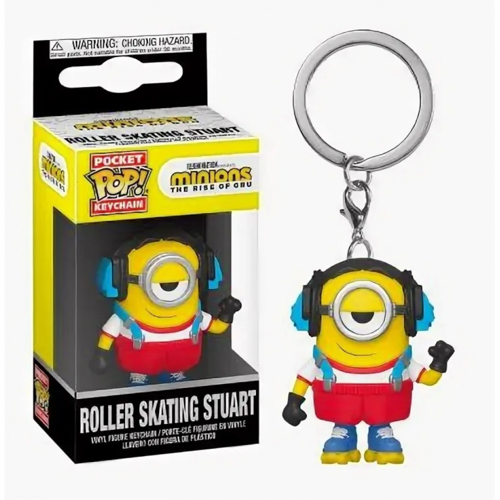 Брелок Funko Pocket POP! Keychain: Minions 2: Roller Skating Stuart 47797-PDQ